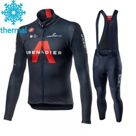 Maillot Cyclisme Hiver + Collant à Bretelles 2021 Ineos Grenadiers N001